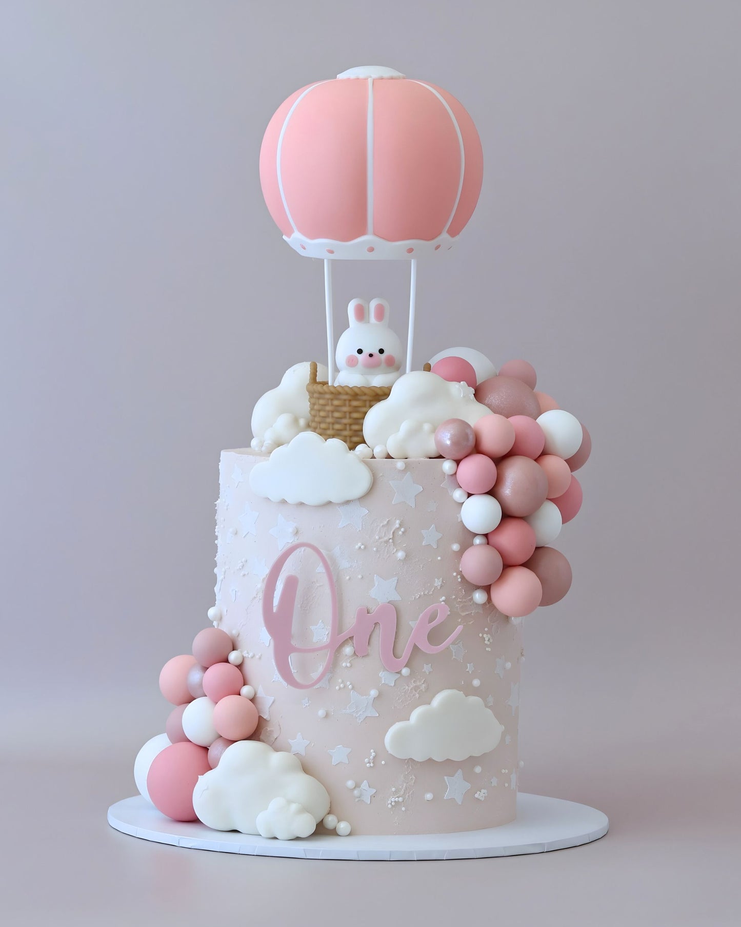 Balloon Bunny Cake - Bel Bear Bakes