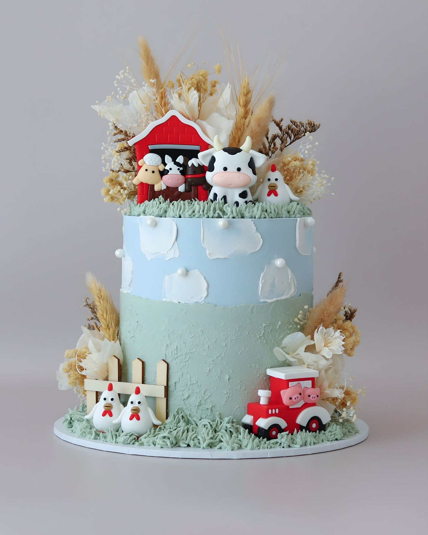 Cartoon Farmyard Themed Cake - Bel Bear Bakes