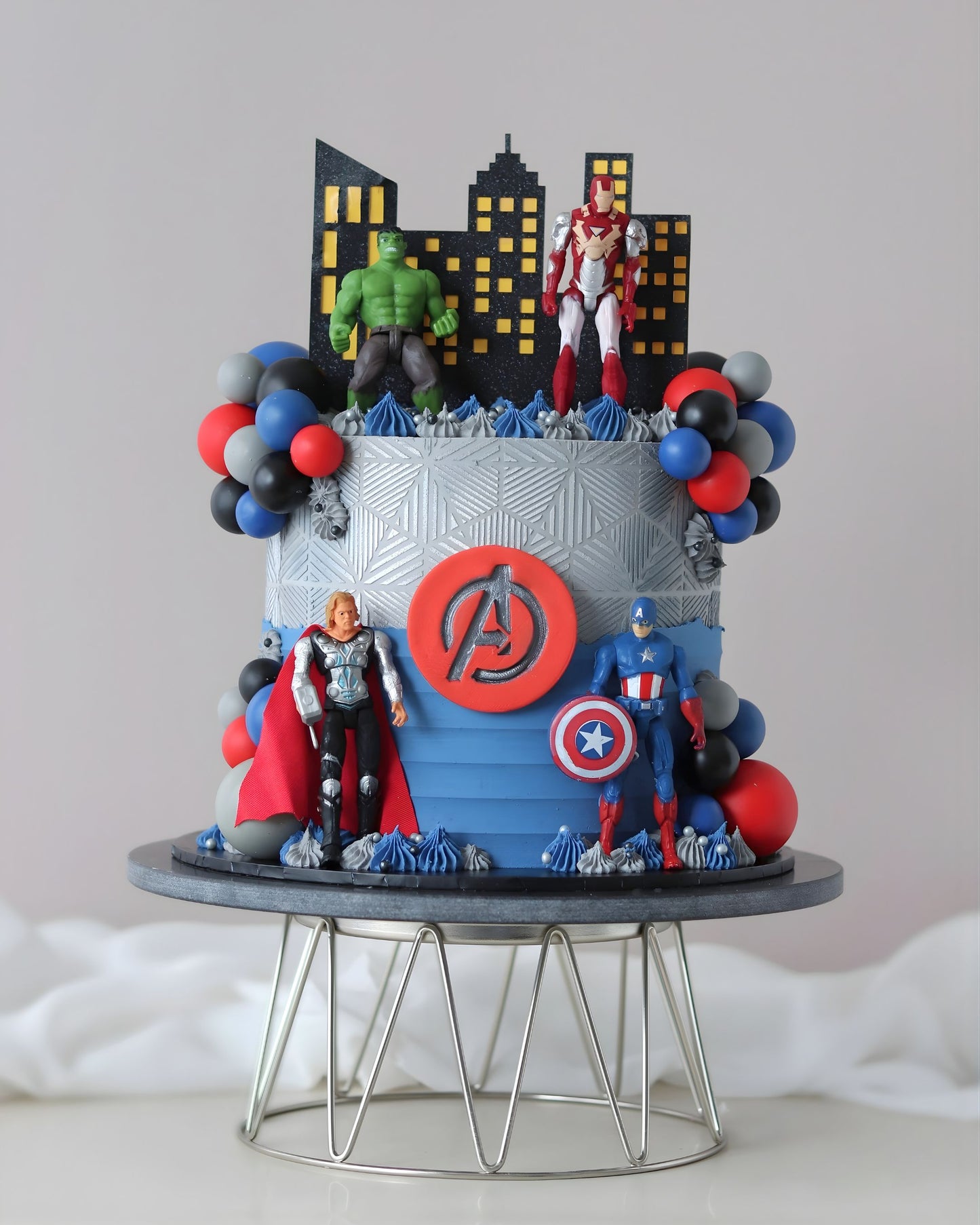 Avengers Character Cake - Bel Bear Bakes
