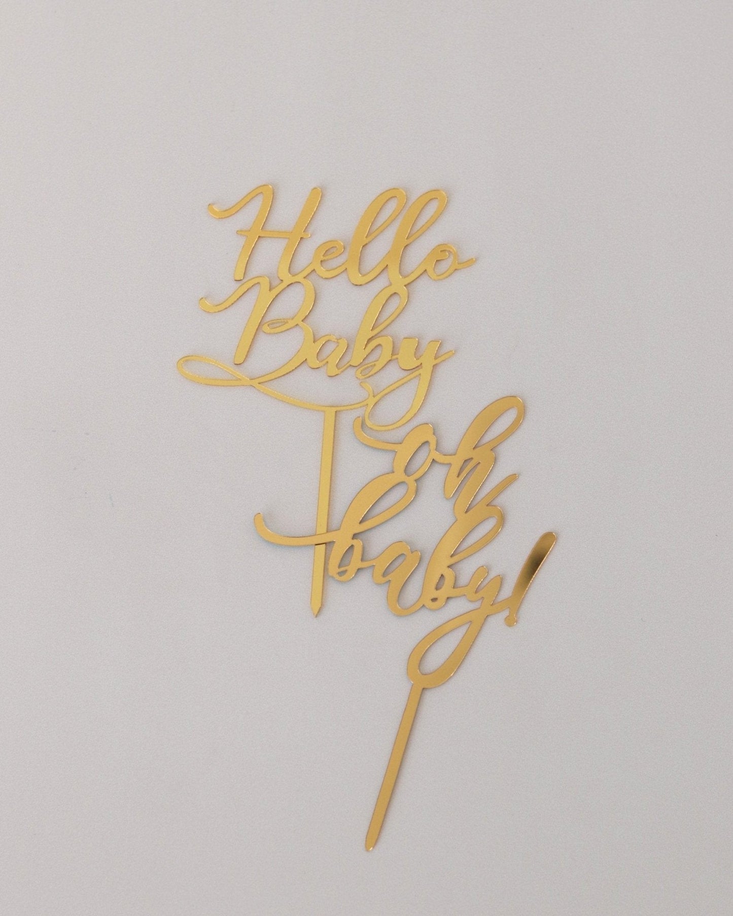 Acrylic Baby Shower Toppers (assorted) Bel Bear Bakes
