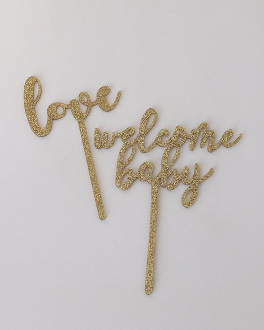 Acrylic Baby Shower Toppers (assorted) Bel Bear Bakes