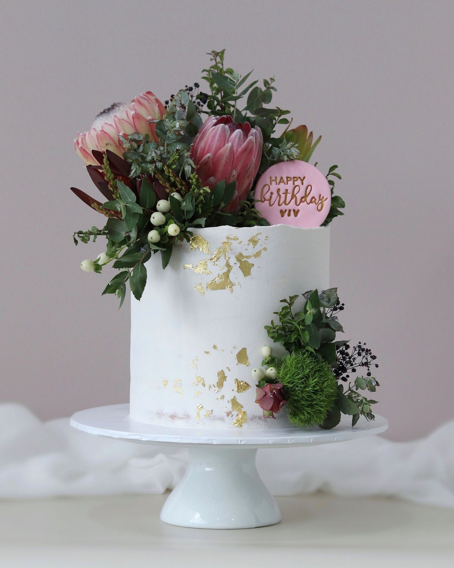 Australian Native Fresh Flower Wedding Cake