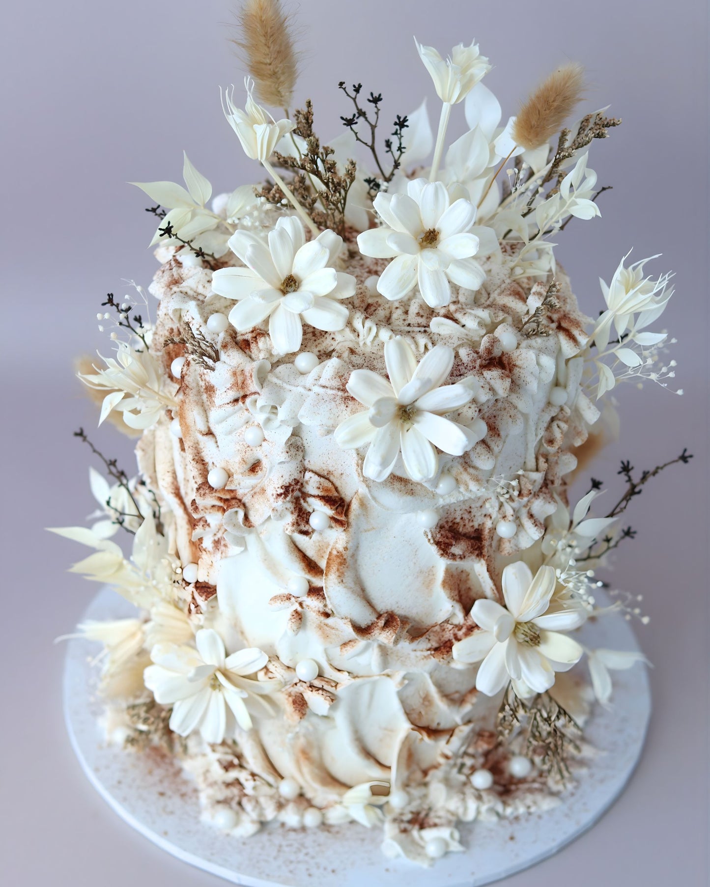 Rustic Floral Cake - Bel Bear Bakes