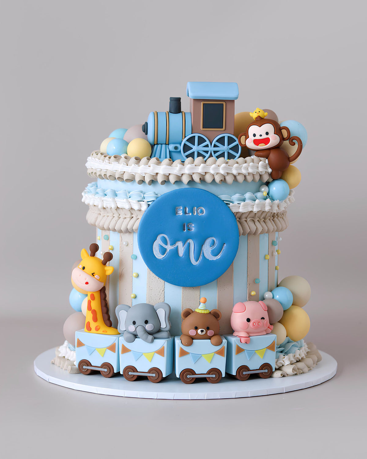 Animal Carnival Celebration Cake - Bel Bear Bakes
