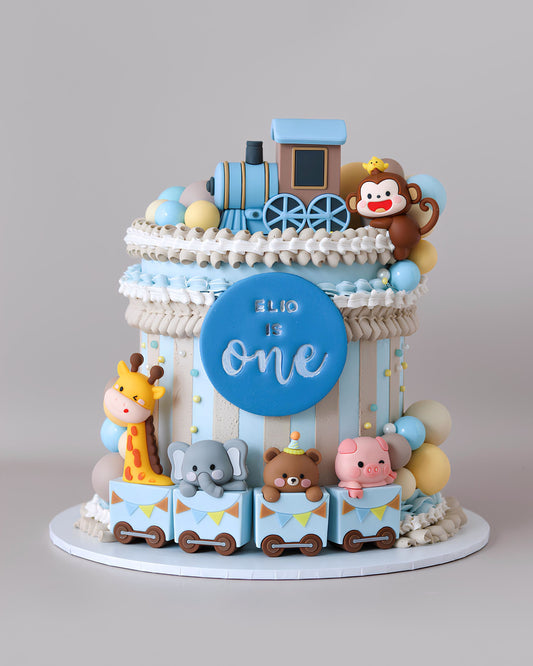 Animal Carnival Celebration Cake - Bel Bear Bakes