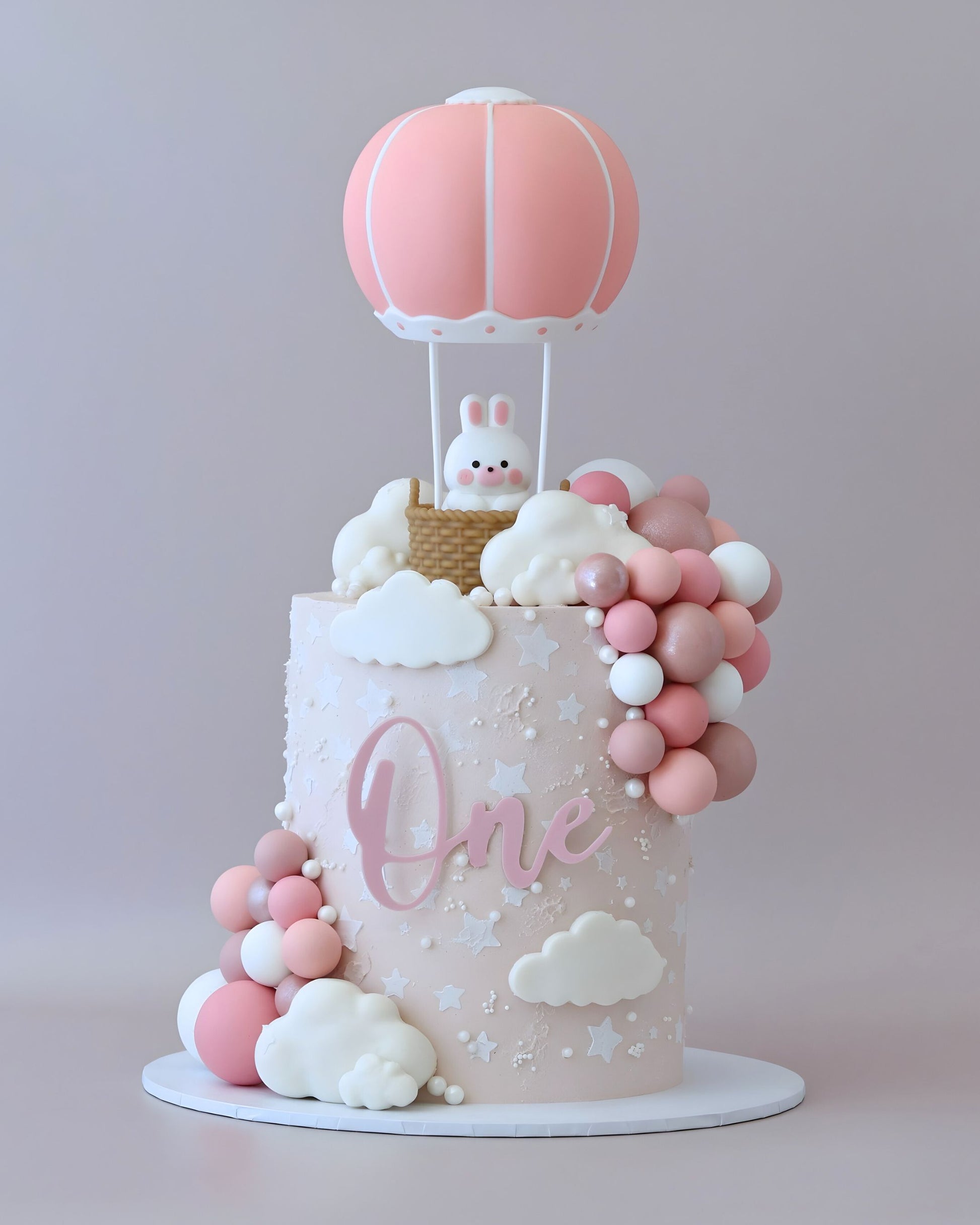 Balloon Bunny Cake - Bel Bear Bakes