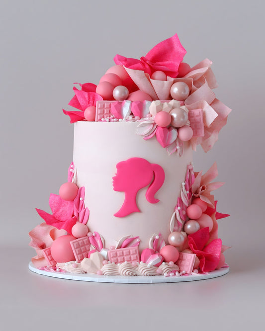 Pink Barbie Character Cake - Bel Bear Bakes