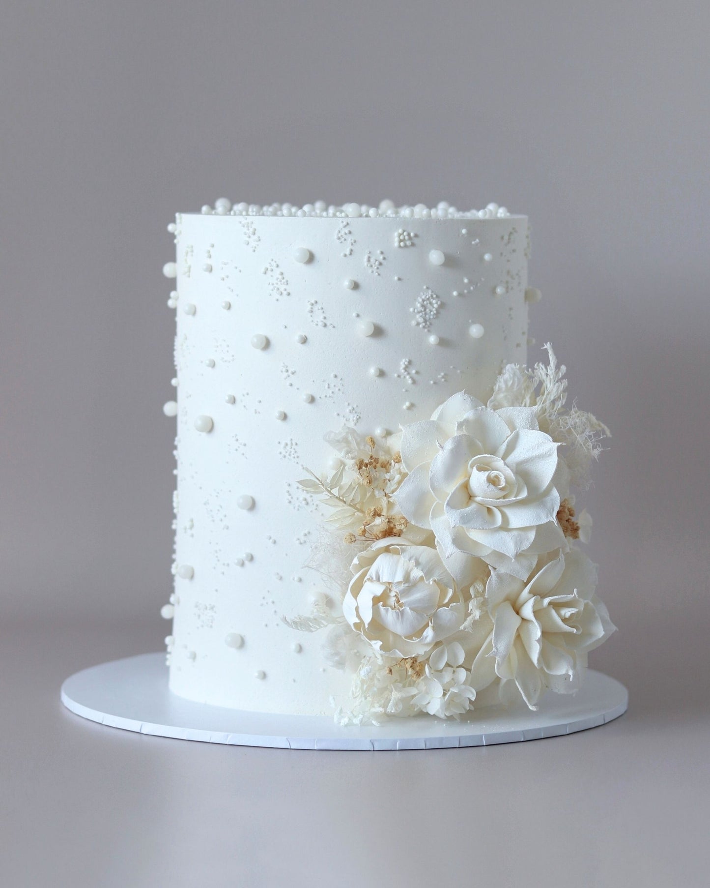 Pearl Floral Cake  - Bel Bear Bakes