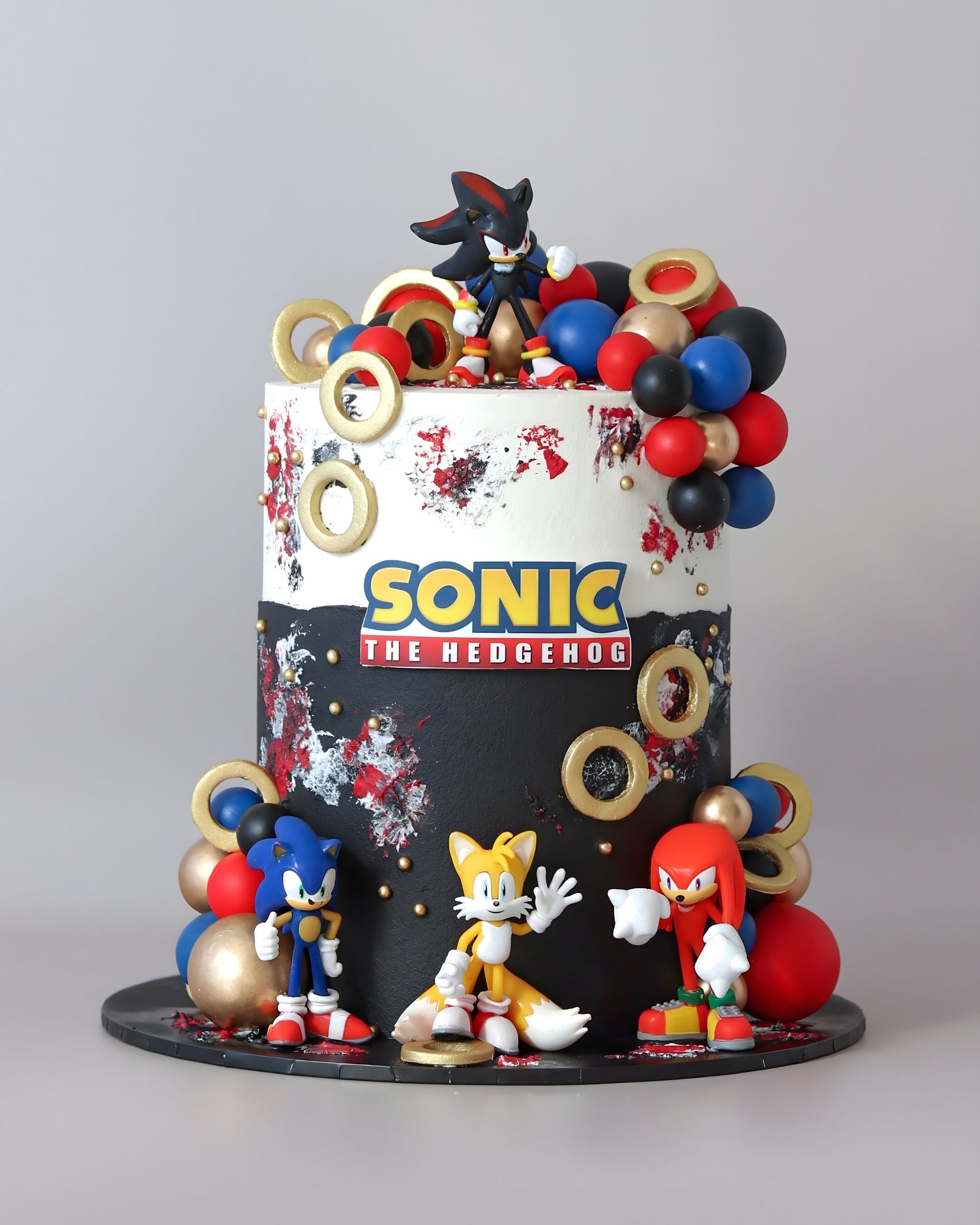 Shadow Sonic the Hedgehog Cake  - Bel Bear Bakes
