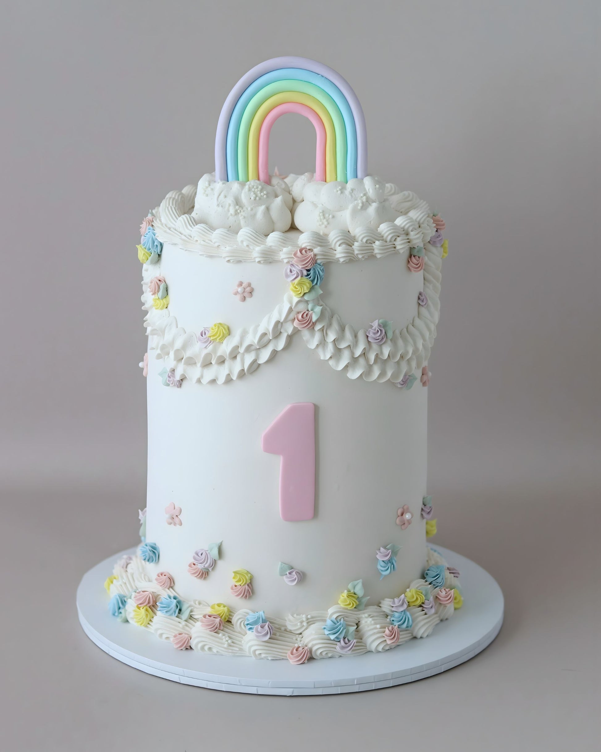 Vintage Rainbow Cake - Bel Bear Bakes