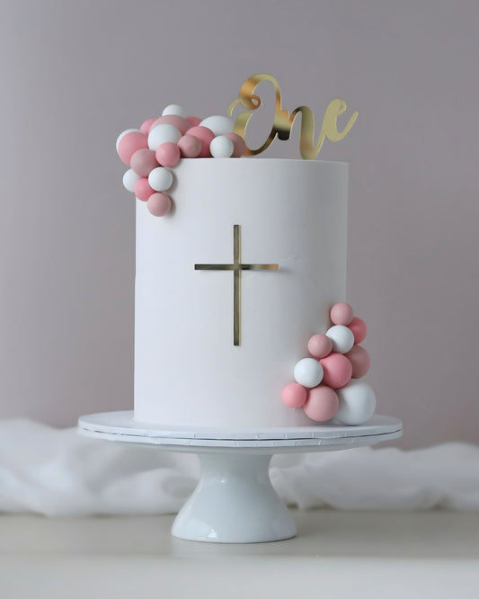 Slim Acrylic Religious Cross Charm (more colours)