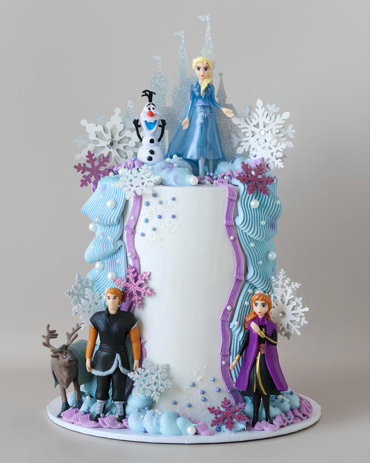 Frozen character cake - Bel Bear Bakes