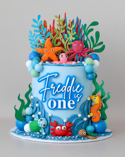 Ocean Wonders  Sea Creatures Cake - Bel Bear Bakes