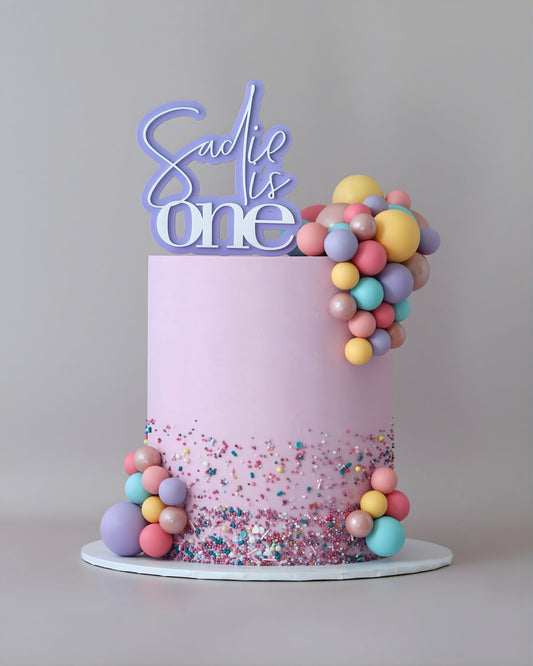 Pastel Themed Celebration Cake - Bel Bear Bakes