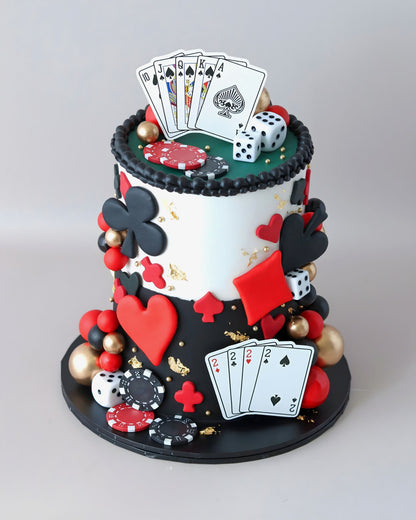 Poker Theme Cake - Bel Bear Bakes