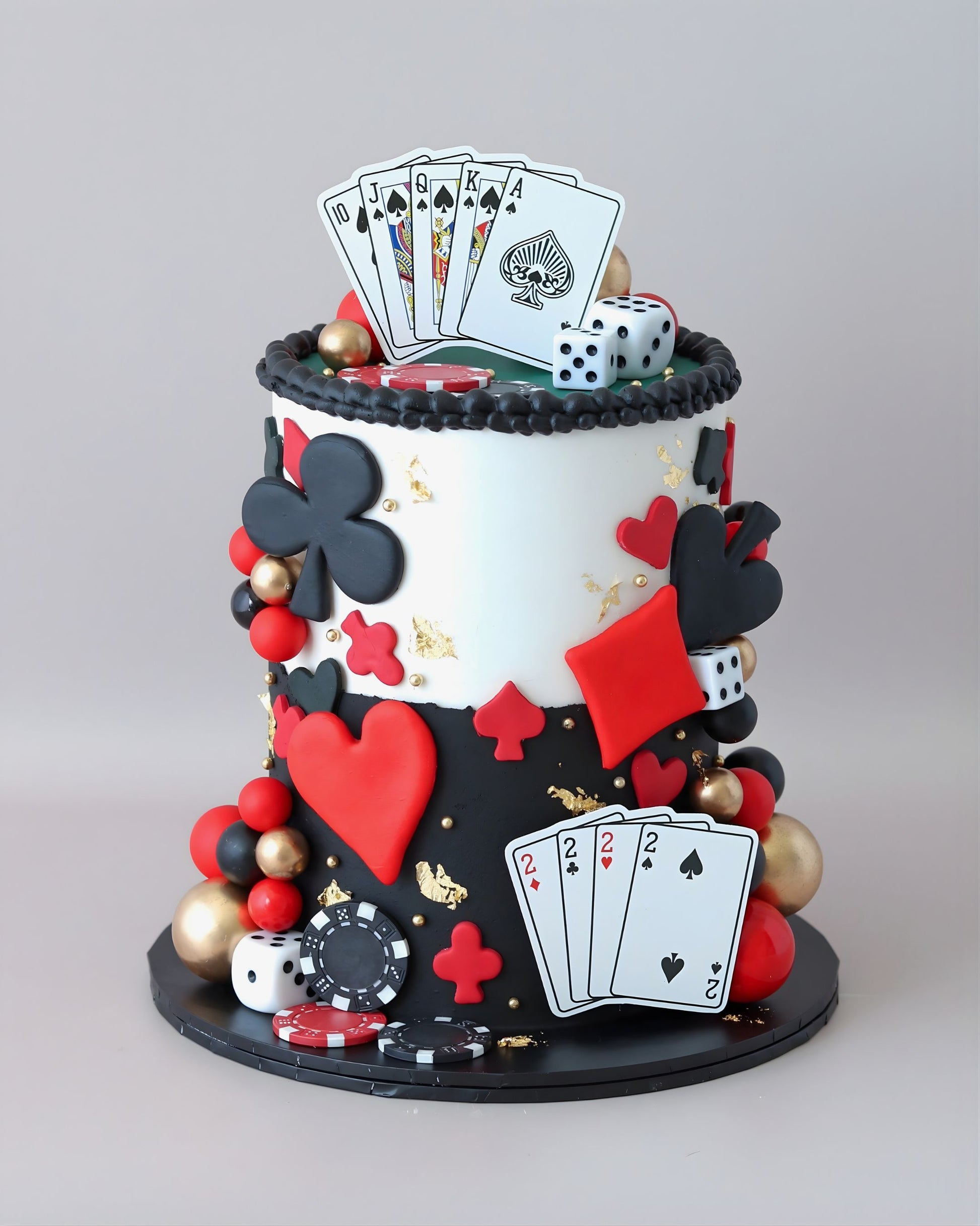 Poker Theme Cake - Bel Bear Bakes