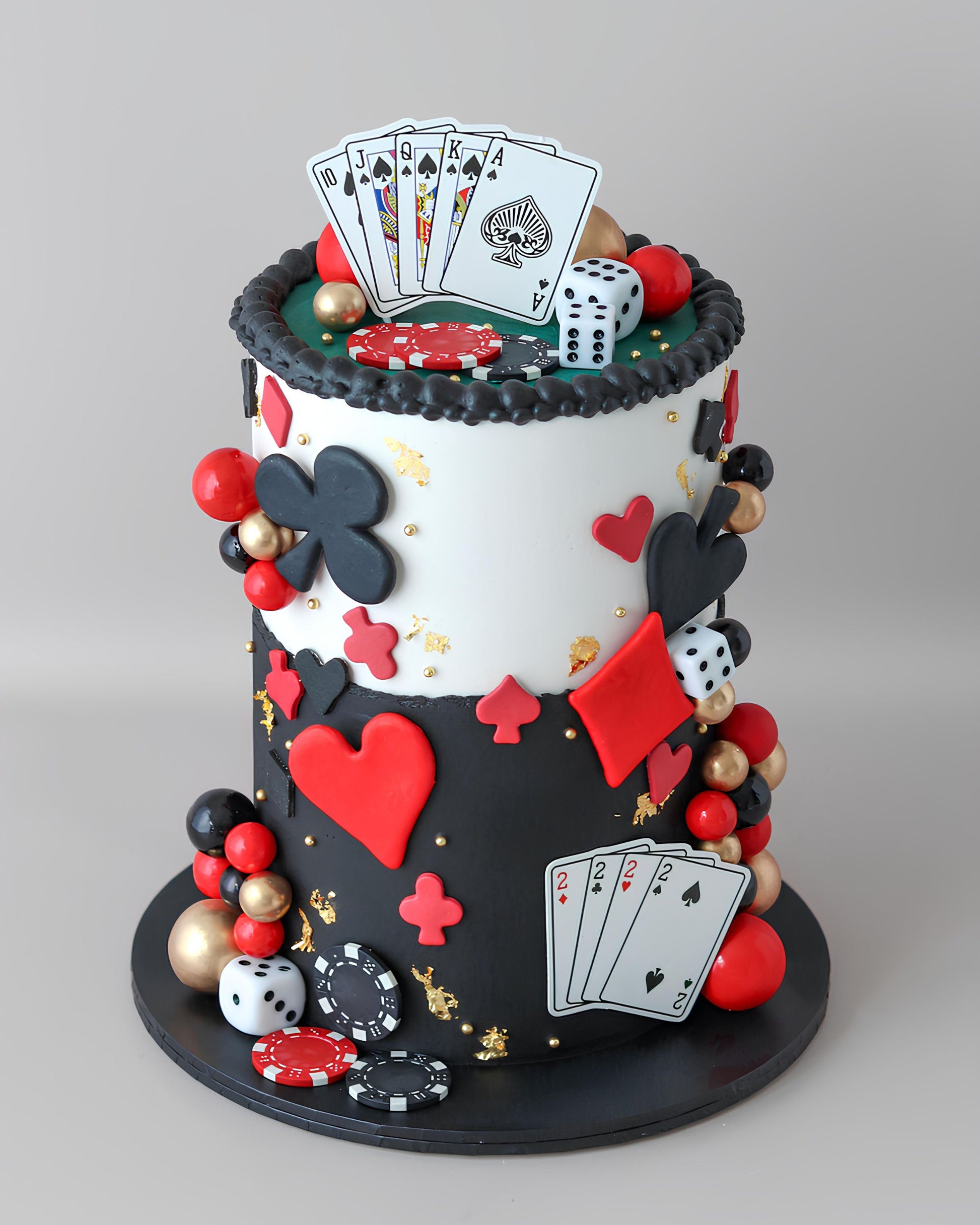Poker Theme Cake - Bel Bear Bakes