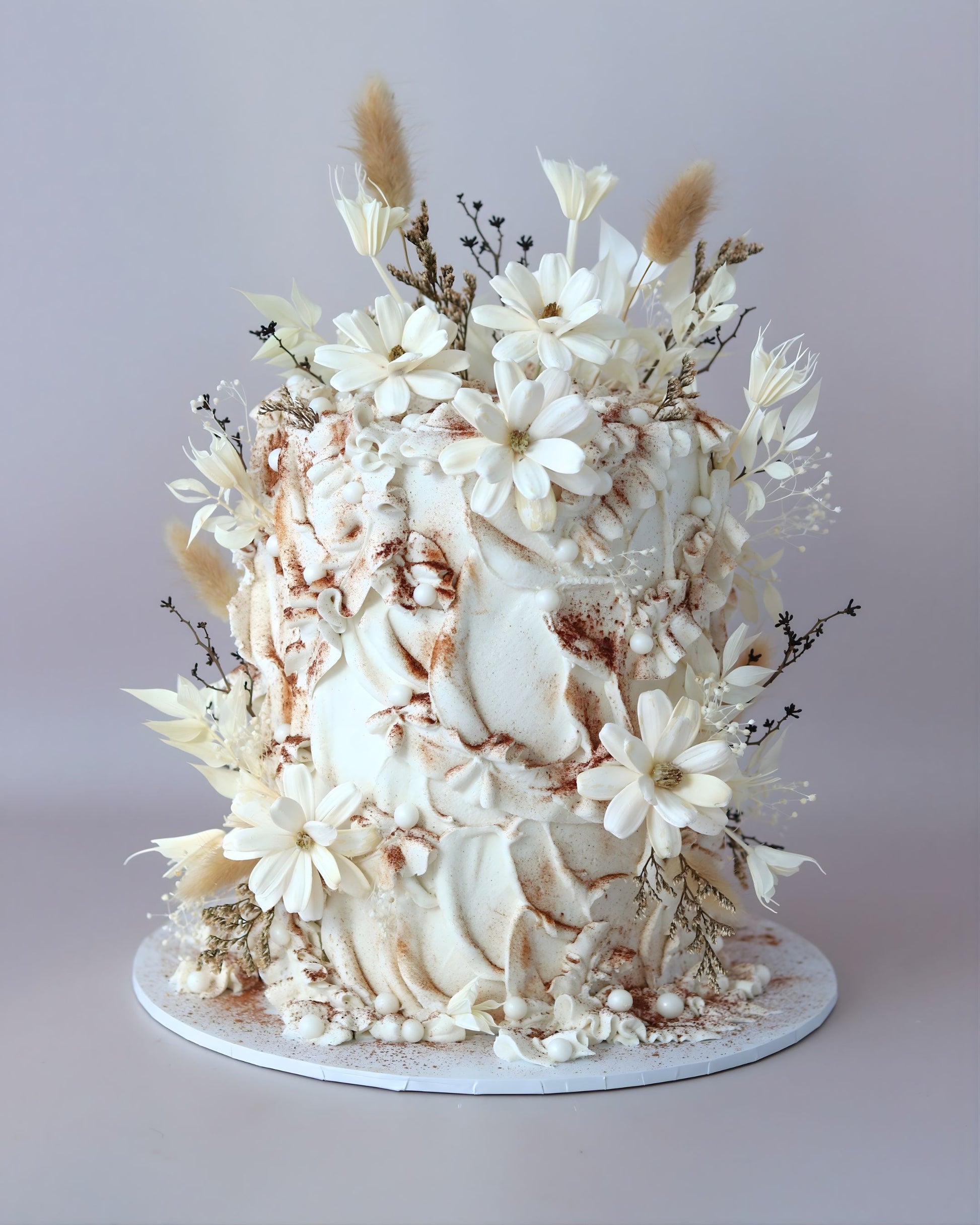 Rustic Floral Cake - Bel Bear Bakes