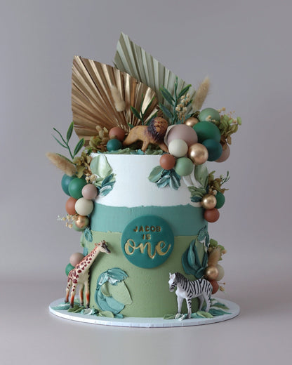 Safari Theme Cake - Bel Bear Bakes