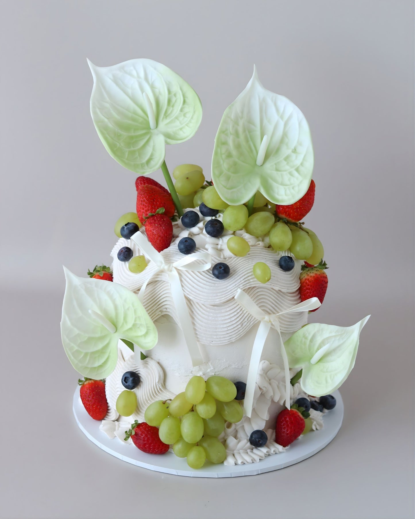 Floral & Fruit Dome Celebration Cake - Bel Bear Bakes