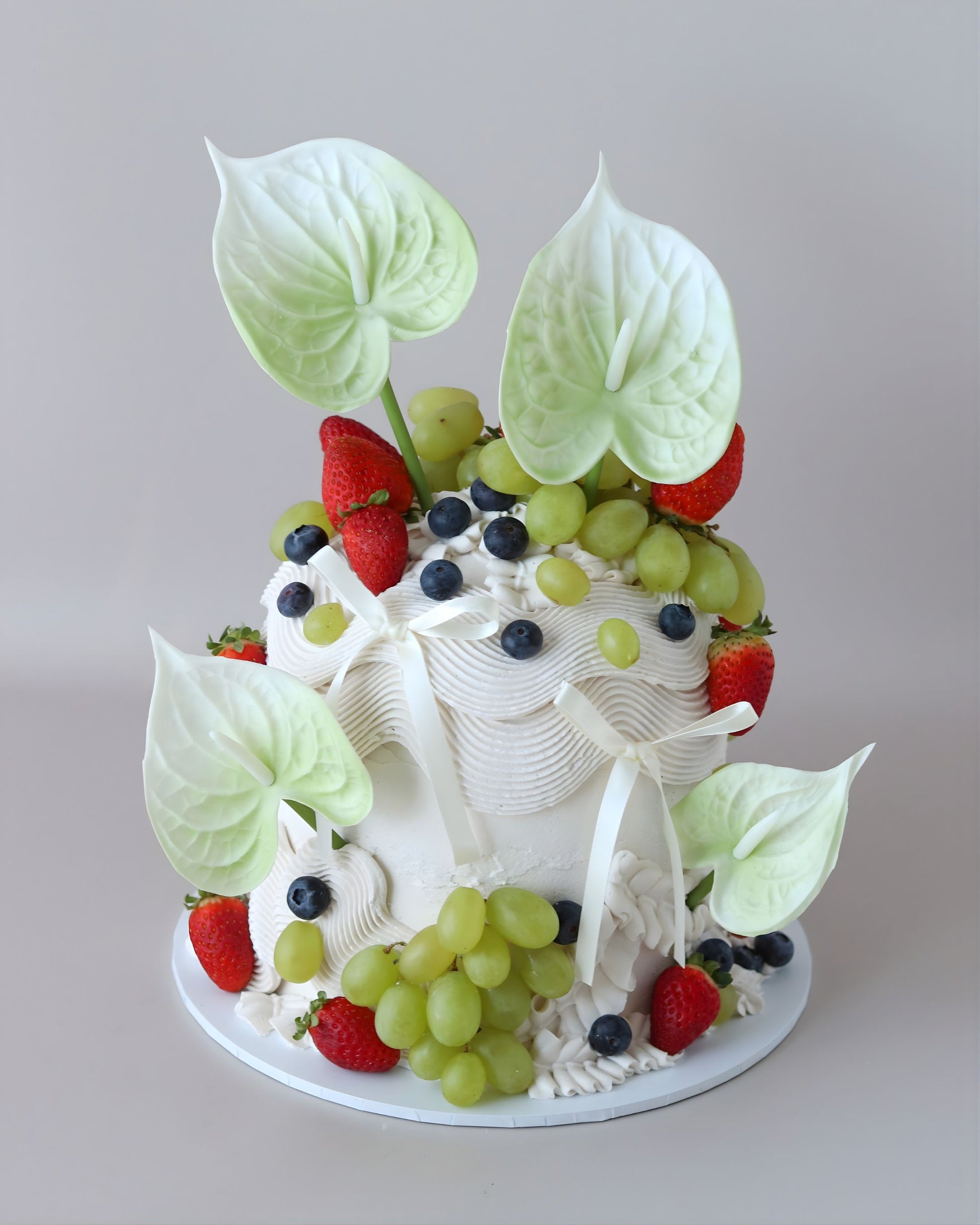 Floral & Fruit Dome Celebration Cake - Bel Bear Bakes