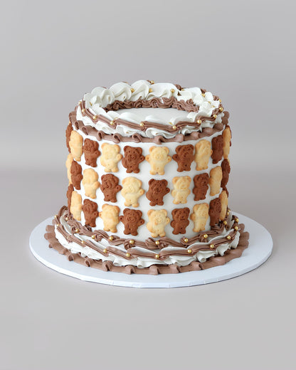 Tiny Teddy Vintage Cake - Bel Bear Bakes